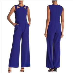 💙 NWT Calvin Klein Royal Blue Cutout Jumpsuit 💙